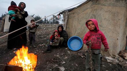 Flüchtlinge aus Idlib in Afrin