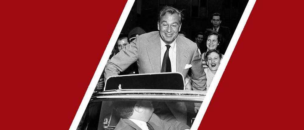 Was für ein „Coop“: Gary Cooper fährt 1953 durch West-Berlin zum Filmfestival, nachdem man ihn für verschollen hielt.