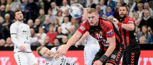 Dainis Kristopans (rechts) spielte bisher beim Champions-League-Sieger Vardar Skopje.