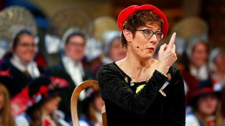 Freundin des Karnevals: Annegret Kramp-Karrenbauer im vergangenen Jahr beim „Stockacher Narrengericht“.
