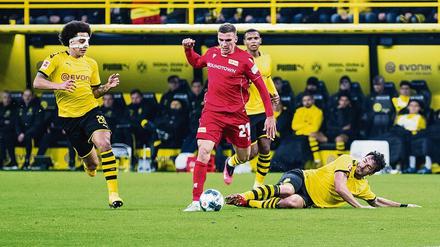 Rote Wucht. Wenn Mittelfeldspieler Grischa Prömel für den 1. FC Union über den Rasen sprintet, hält ihn so leicht keiner auf.