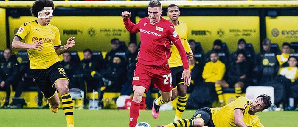 Rote Wucht. Wenn Mittelfeldspieler Grischa Prömel für den 1. FC Union über den Rasen sprintet, hält ihn so leicht keiner auf.