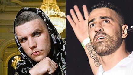 Stress unter Rappern. Fler (l.) soll sich vor Gericht verantworten, Bushido fühlt sich von ihm beleidigt.