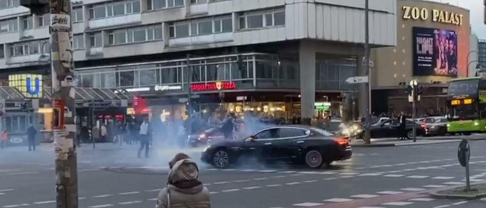 Gefährliche Szenen am Bahnhof Zoo.