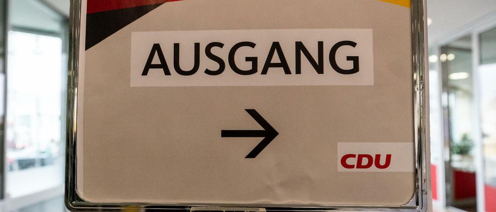 Immer dem Schild nach.