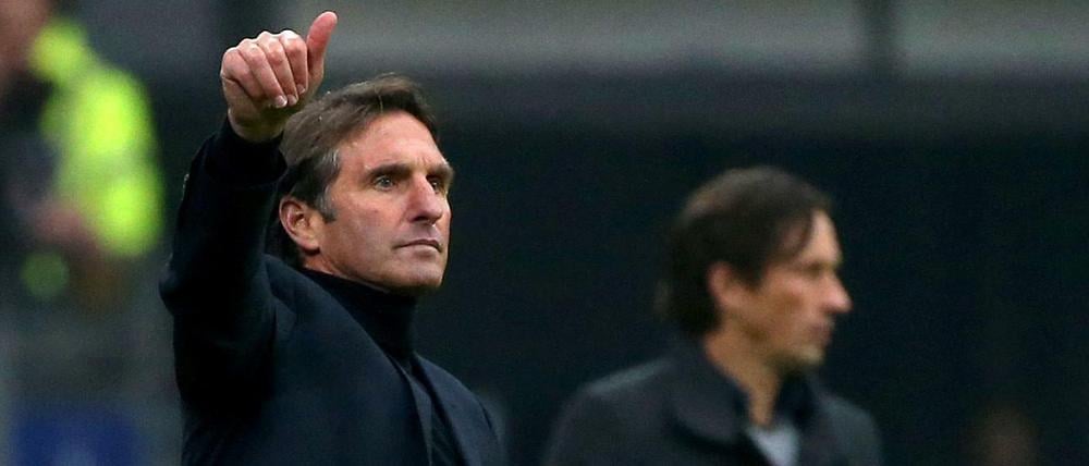 Bereit für Berlin? Bruno Labbadia (l.) und Roger Schmidt sind mögliche Trainerkandidaten.