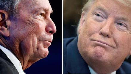 Alte Rivalen: Michael Bloomberg (links) und Donald Trump.