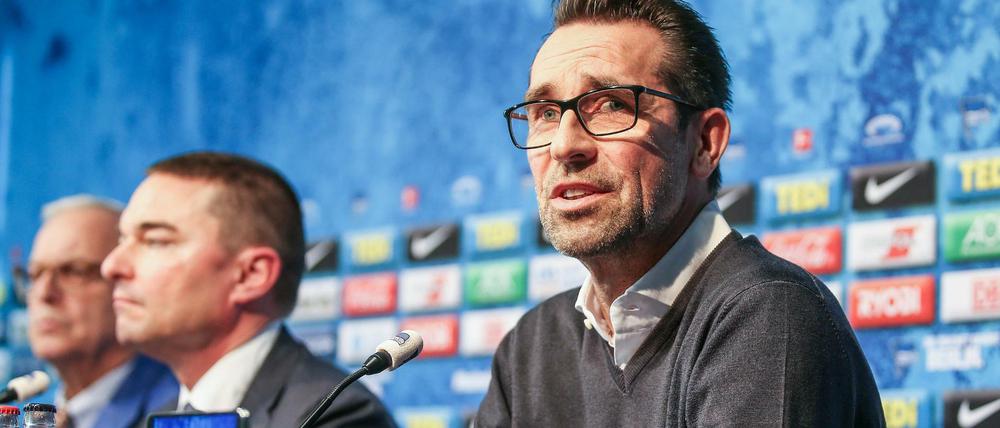 Einmütig gegen Klinsmann: Hertha-Manager Preetz und Investor Windhorst 