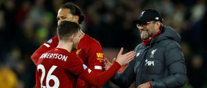 Läuft bei ihnen. Der FC Liverpool ist in der Premier League weiterhin nicht zu stoppen.