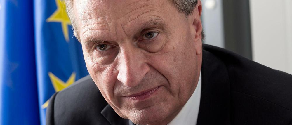 Der frühere EU-Haushaltskommissar Günther Oettinger.