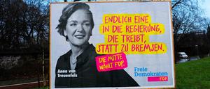 FDP-Kandidatin Anna von Treuenfels war von den Vorgängen in Erfurt überhaupt nicht erfreut. 