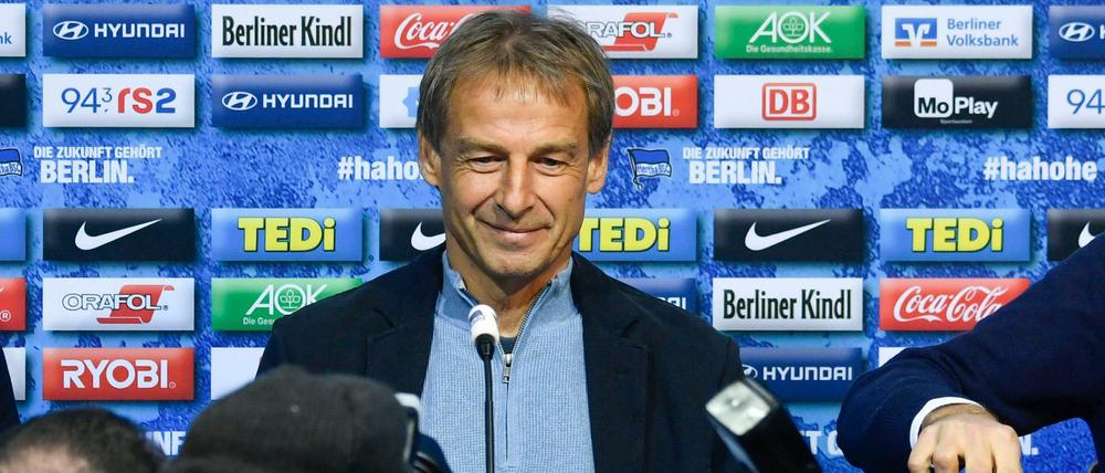 Es geht allein um seine Person. Jürgen Klinsmann hat viel Aufmerksamkeit auf Hertha BSC gelenkt.
