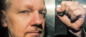 Julian Assange in London (Archivbild vom 1. Mai 2019)