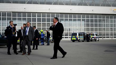 Mann der klaren Worte. US-Außenminister Mike Pompeo beim Abschied aus München. 