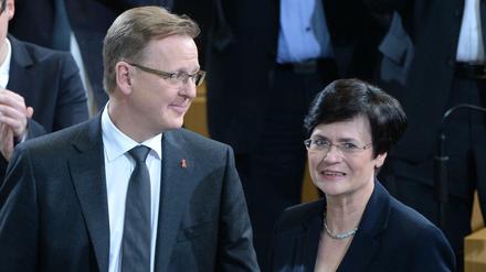 Bodo Ramelow und Christine Lieberknecht im Jahr 2014