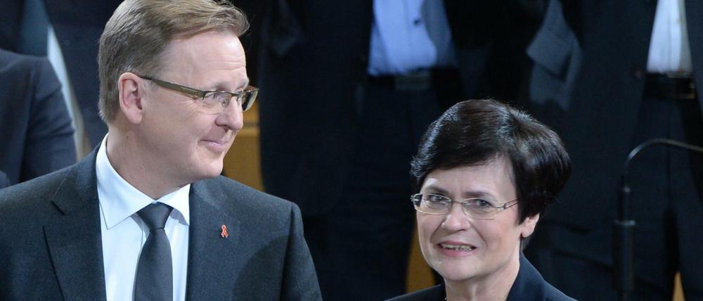 Bodo Ramelow und Christine Lieberknecht im Jahr 2014
