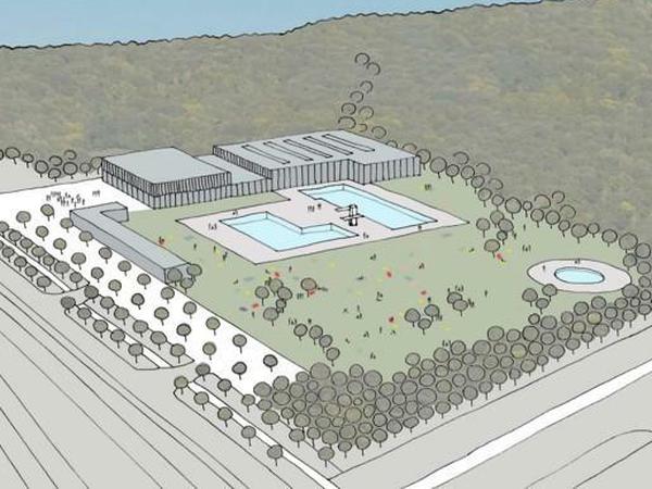 Die große Lösung: eine Kombination aus Schwimmhalle und Freibad am Biesdorfer Friedhofsweg.