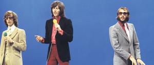 Die Bee Gees - Robin, Barry und Maurice Gibb (von links) - 1968.