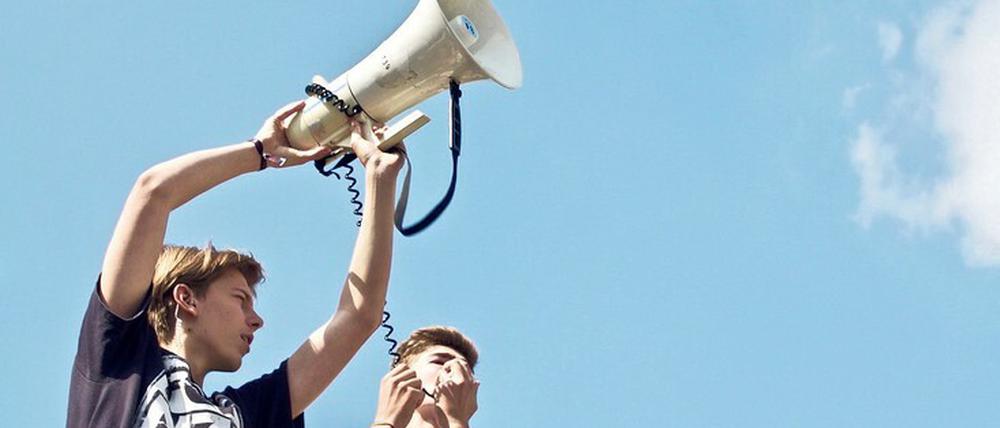 Wollen nicht überhört werden. „Fridays for Future“-Aktivisten fordern Veränderungen in der deutschen Klimapolitik.