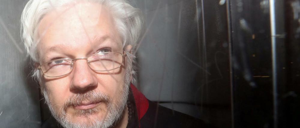Wikileaks-Gründer Julian Assange im Januar 2020 in London