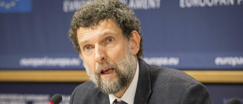 Osman Kavala 2014 bei einer EU-Konferenz in Brüssel.