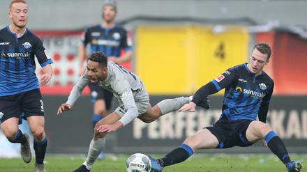 Oft nur durch Fouls zu stoppen: Matheus Cunha.