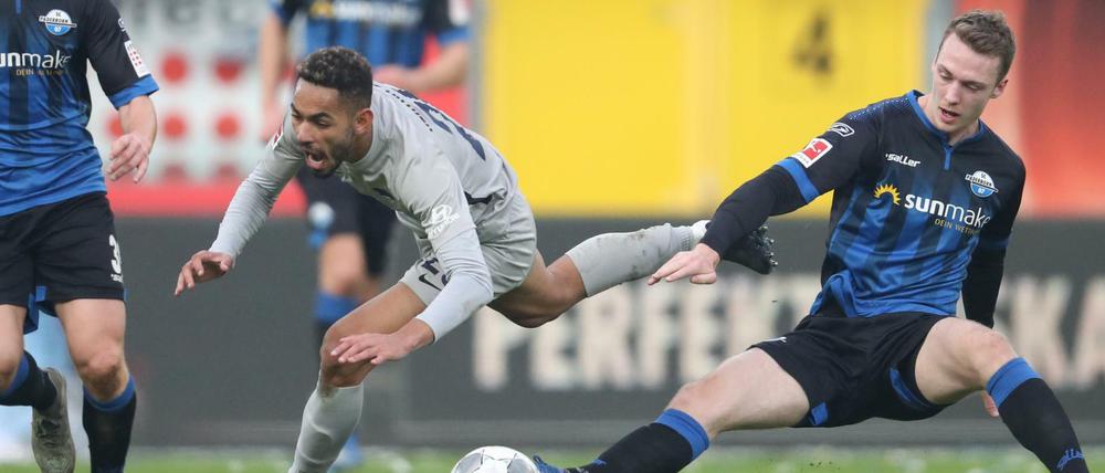 Oft nur durch Fouls zu stoppen: Matheus Cunha.