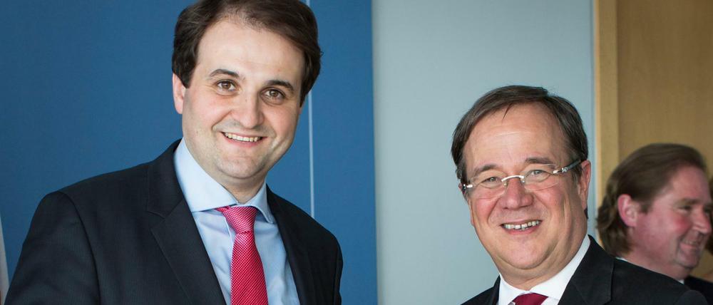 Der Strippenzieher und sein Chef. Nathanael Liminski und Armin Laschet.