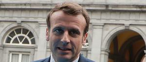 Frankreichs Staatschef Emmanuel Macron am Donnerstag in Brüssel.
