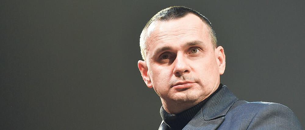 Gegner der Krim-Besetzung. Der 43-jährige ukrainische Regisseur Oleg Senzow bei der Vorabpremiere von „Nomera“ im Maxim Gorki Theater.