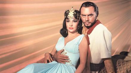 Gina Lollobrigida und Yul Brynner in „Salomon und die Königin von Saba“. 