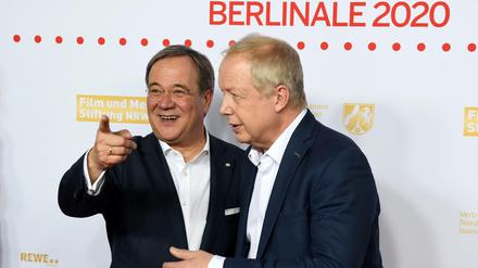 Da geht's lang: Ministerpräsident Armin Laschet (CDU) und Tom Buhrow (r), Intendant des WDR.