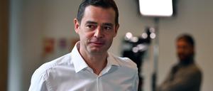 Mike Mohring (CDU), Fraktionsvorsitzender der CDU in Thüringen, kommt zur Sitzung der CDU-Landtagsfraktion. Parallel zur Niederlegung seines Postens als Chef der CDU-Landtagsfraktion will Mike Mohring sich auch vom Landesvorsitz in Thüringen zurückziehen.