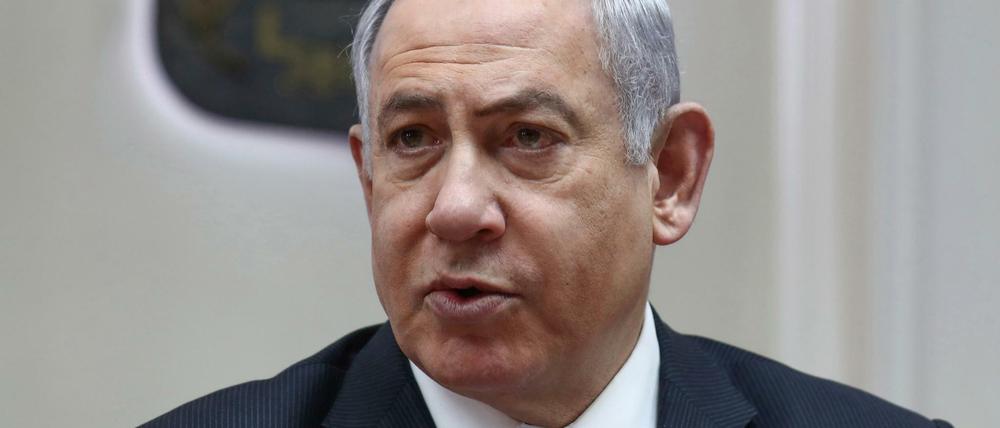 Benjamin Netanjahu, Ministerpräsident von Israel.