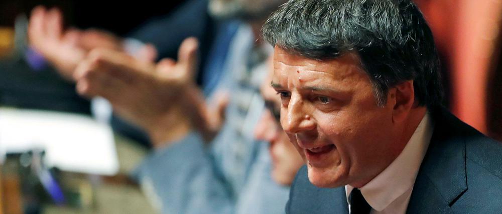Angriffe auf die eigenen Regierung: Italiens früherer Regierungschef Matteo Renzi