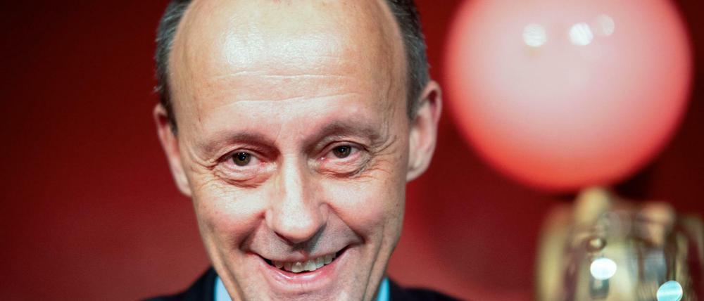 Friedrich Merz (CDU) spricht bei der Veranstaltung vom Forum Mittelstand zu den Gästen. Er gilt als einer der Top-Kandidaten für den CDU-Vorsitz.