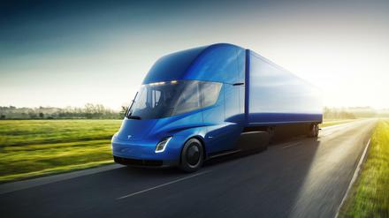 So soll der „Semi Truck“ von Tesla aussehen.