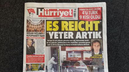 Die Ausgabe der der türkischen Zeitung „Hürriyet“. 