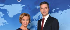 Caren Miosga und Ingo Zamperoni moderieren im wöchentlichen Wechsel die "Tagesthemen".
