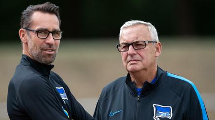 Im Fokus der Kritik. Manager Michael Preetz (links) und Präsident Werner Gegenbauer kommen bei Klinsmann nicht gut weg.