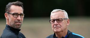 Im Fokus der Kritik. Manager Michael Preetz (links) und Präsident Werner Gegenbauer kommen bei Klinsmann nicht gut weg.