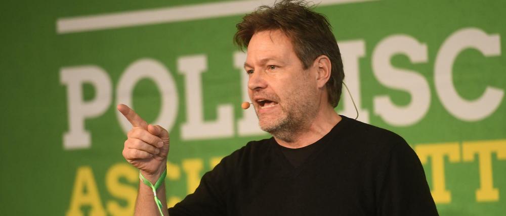 Robert Habeck beim Politischen Aschermittwoch der Grünen.