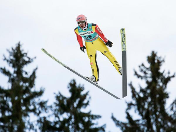 Da fliegt er: Severin Freund in seinem Element.