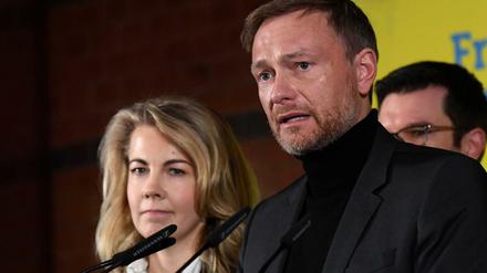 Christian Lindner in der Wahlnacht von Hamburg
