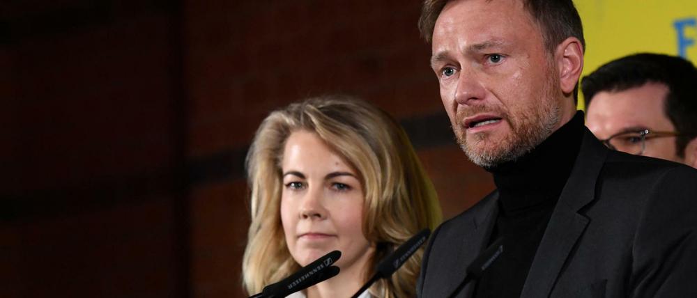 Christian Lindner in der Wahlnacht von Hamburg