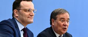 Jens Spahn und Armin Laschet bei der Vorstellung der gemeinsamen Idee für die CDU-Führung