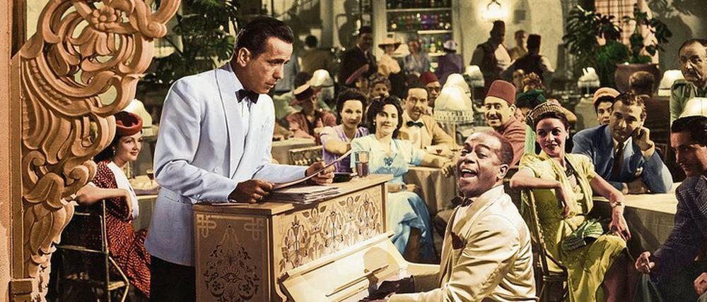 In „Casablanca“ findet sich das vielleicht berühmteste falsch übersetzte Filmzitat: „Ich schau dir in die Augen, Kleines.“