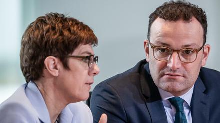 Annegret Kramp-Karrenbauer, Noch-Chefin der CDU, mit Jens Spahn (Archivbild)