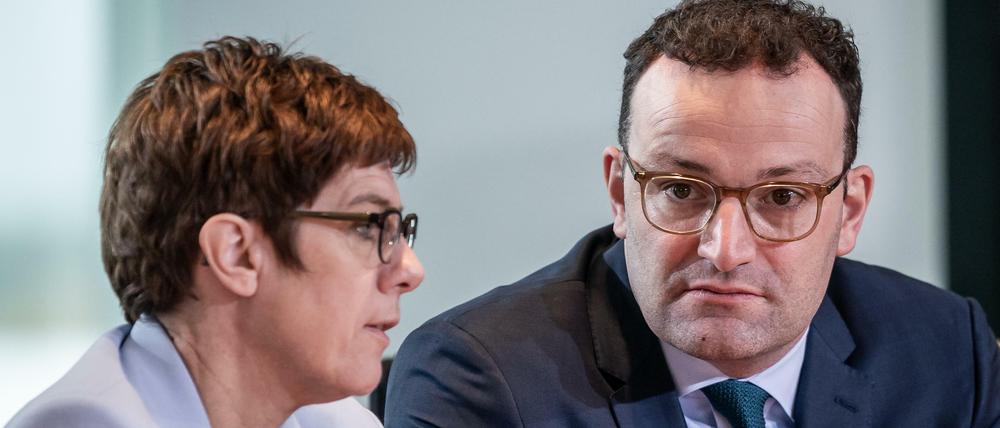 Annegret Kramp-Karrenbauer, Noch-Chefin der CDU, mit Jens Spahn (Archivbild)