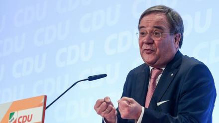 Armin Laschet beim politischen Aschermittwoch des nordrhein-westfälischen Landesverbandes der CDU.